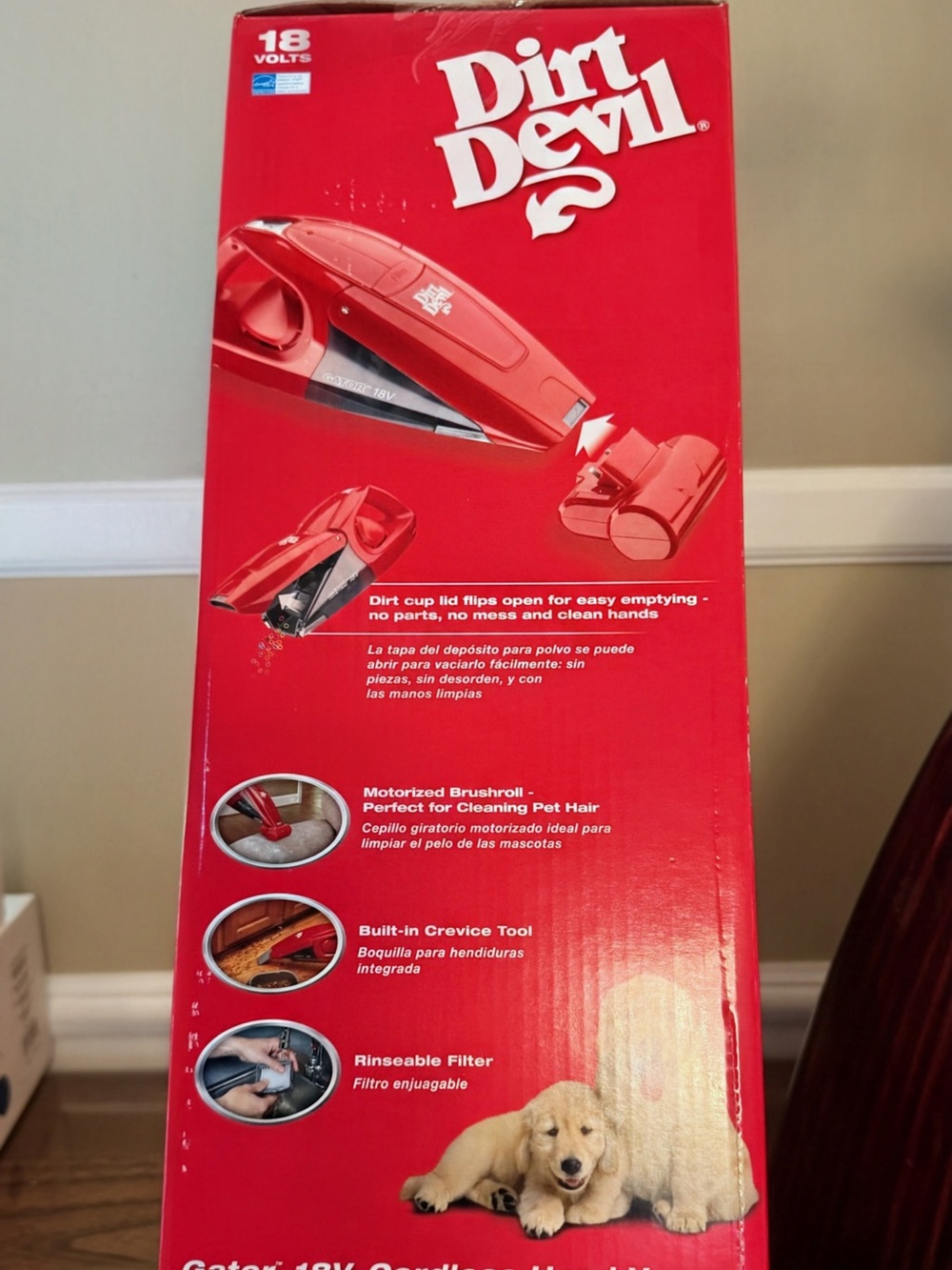 Dirt Devil Red Handheld Vacuum Cleaner - 18V